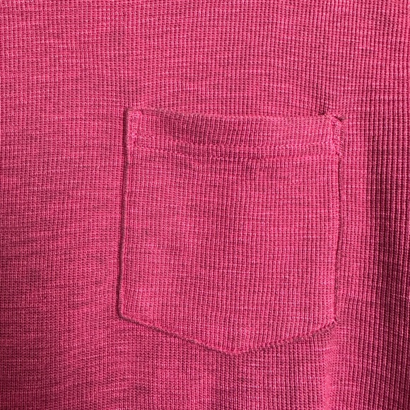 Venice Burnout Long Sleeve Tee - Burgundy - Picture 3 of 7